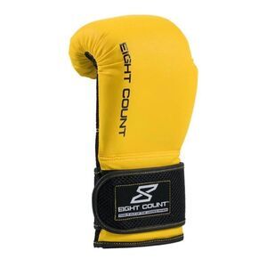Eight Count Yellow 12 OZ Boxing / Martial Art Gloves M/L